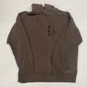 The NorthFace Brown Logo Hoodie Sweatshirt Size XL Men’s